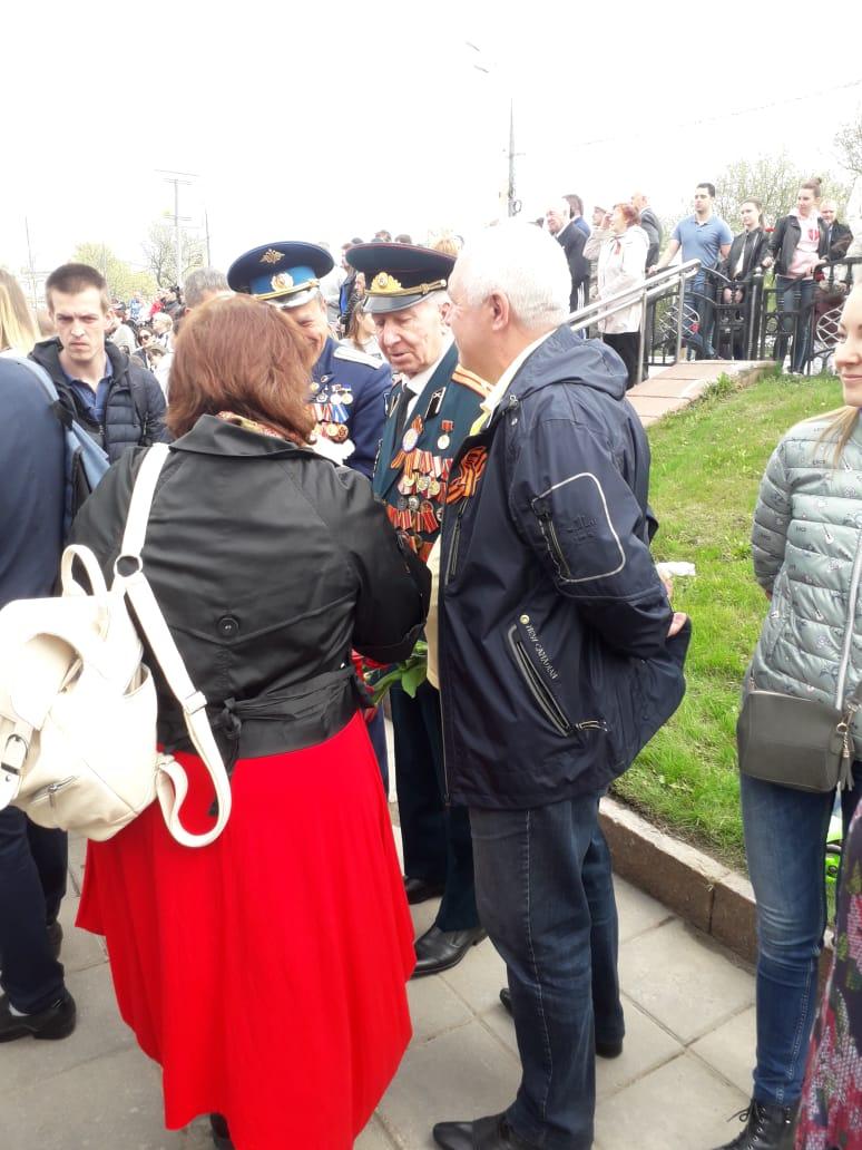 Поздравление ветеранам в Сергиевом Посаде