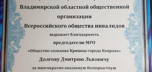 Для инвалидов города Коврова