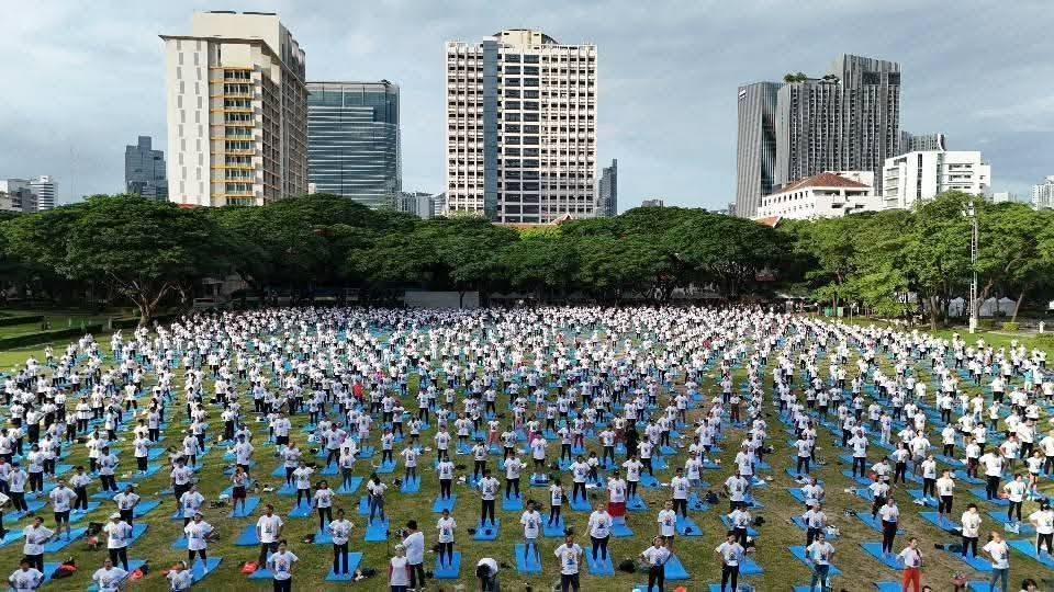 IСККОН Бангкока делится Бхакти-йогой в ходе Международного дня йоги